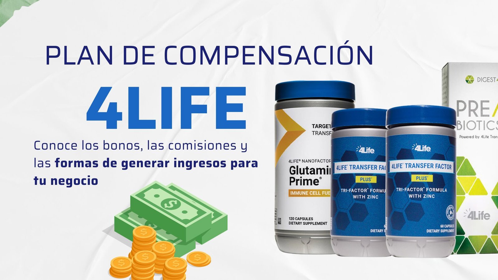 Plan de Compensación de 4Life Gana y Crece con un Negocio