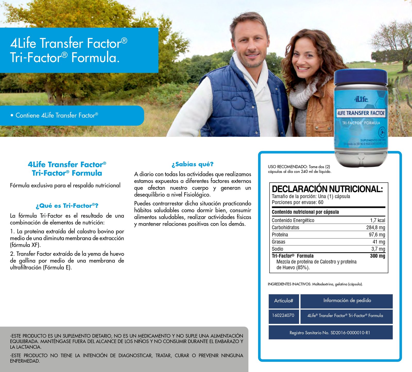 4Life Colombia 4Life Transfer Factor® Tri-Factor® Formula
